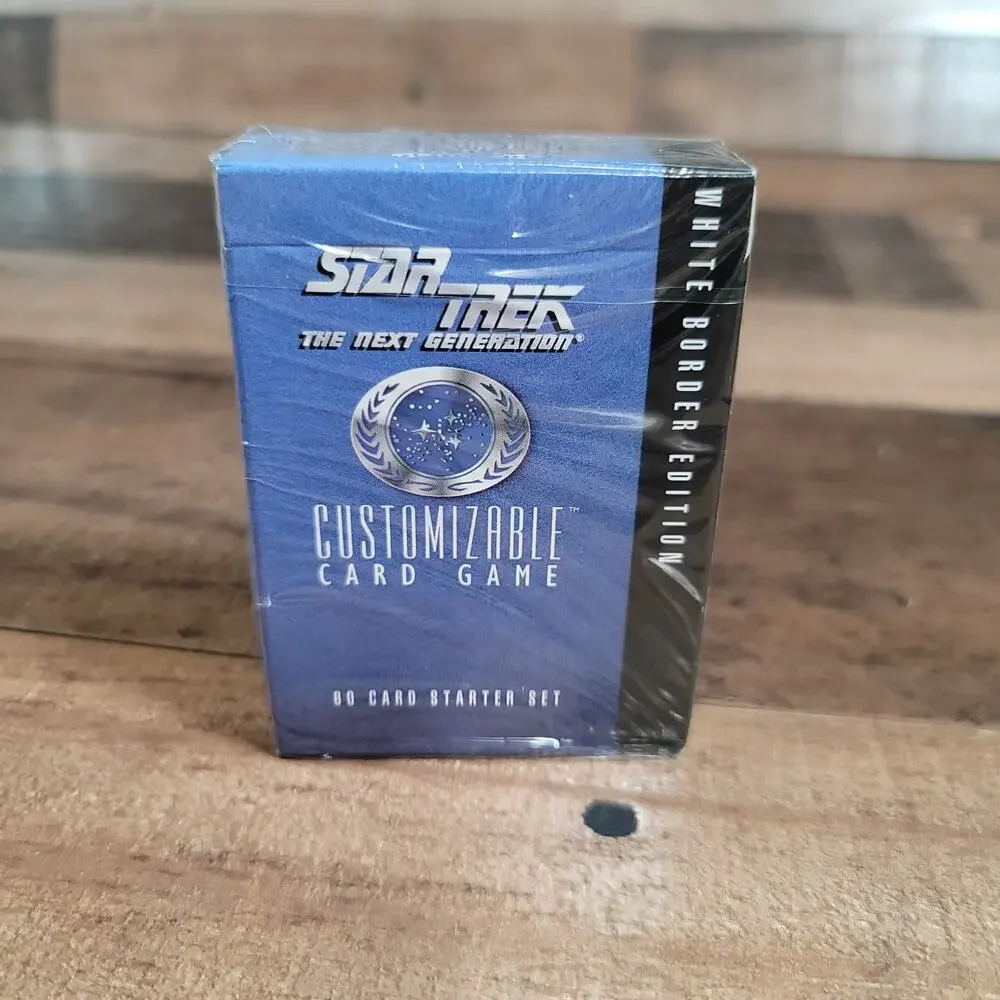 Star Trek The Next Generation Customizable Card Game White Border 60 Card Deck